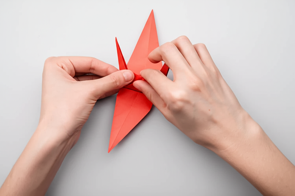 基础千纸鹤折法教程