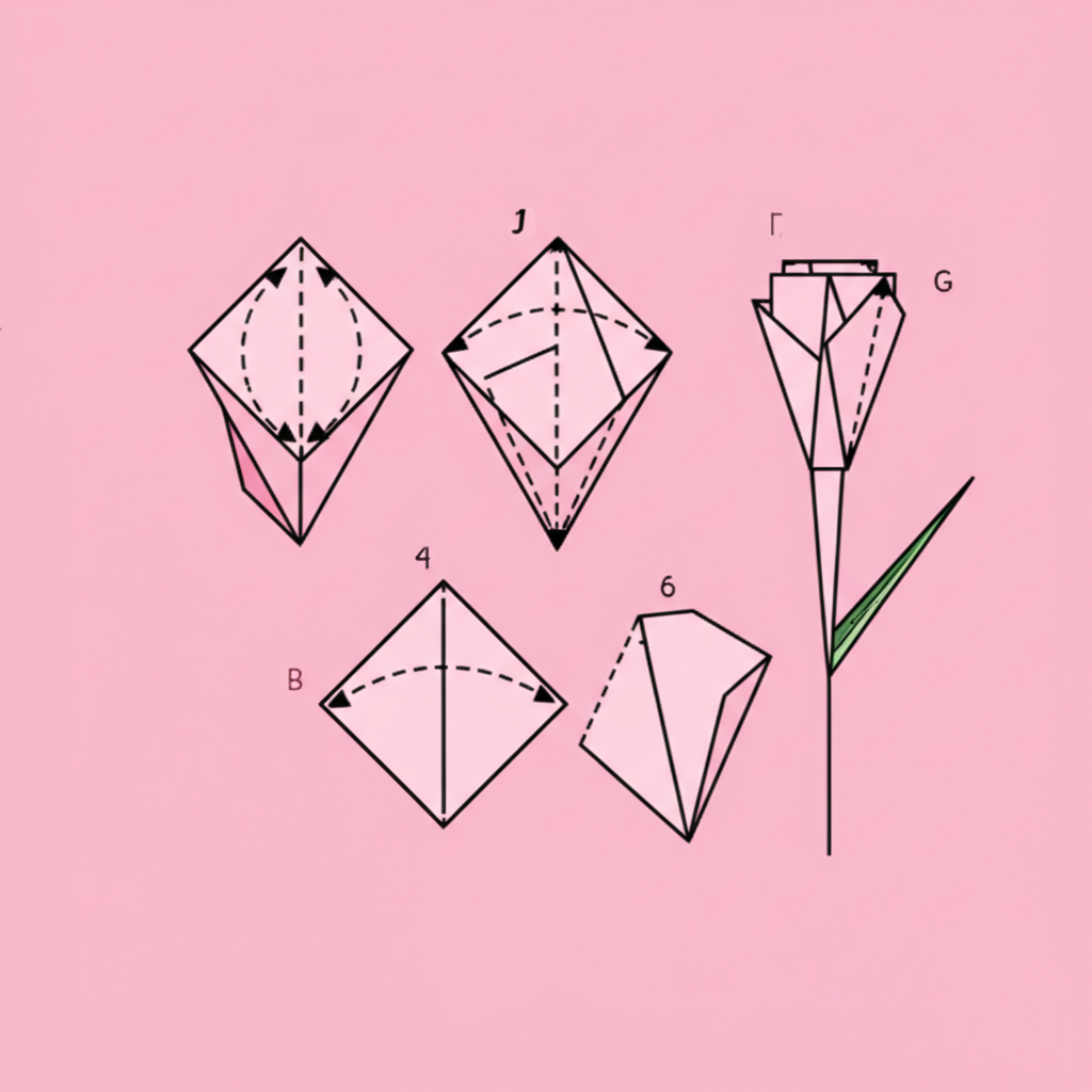 进阶玫瑰花折纸教程